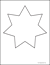 Seven-Pointed Star Template