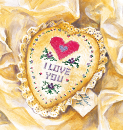 Heart Cushion illustration ©Laurie McGaw from A Little Something by Susan V. Bosak